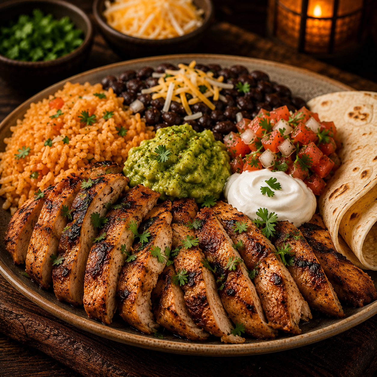 Grilled Chicken or Pork Chop Platter
