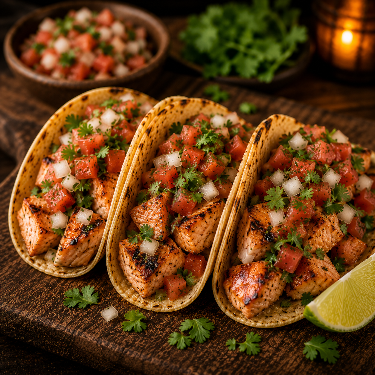 Salmon Tacos